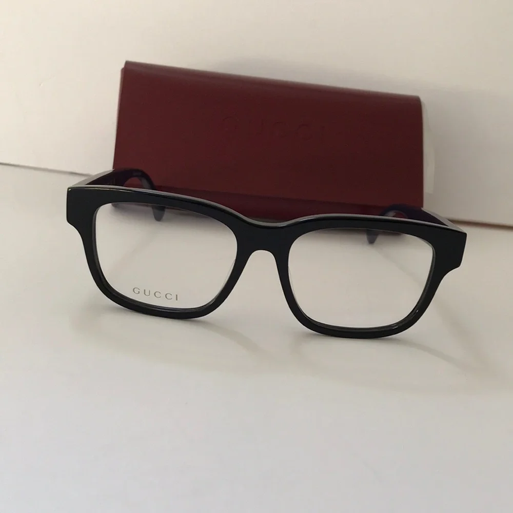 Gucci GG1303O 006  Black Square Acetate Eyeglasses